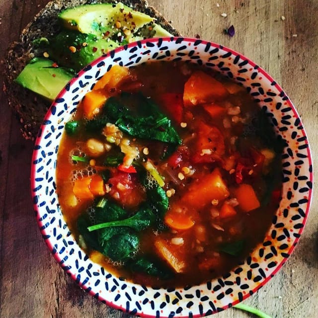 moroccan red lentil soup