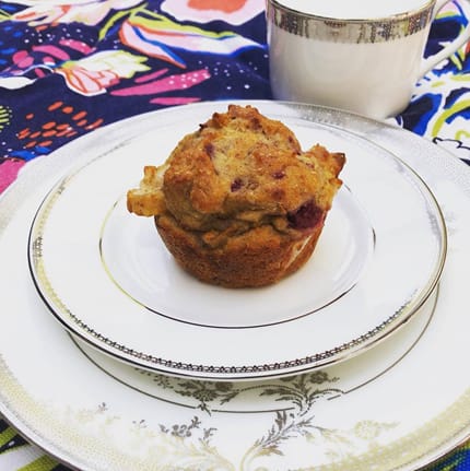 raspberry &amp; pear tea cakes