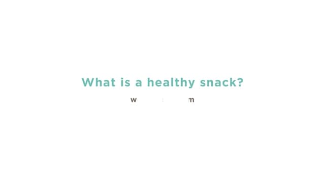 ​What is a healthy snack?